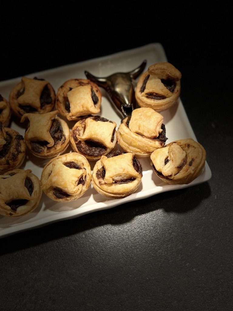 Idée de recette feuilletés aux champignons et ail noir