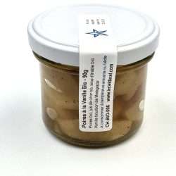 pot de dessert: Poires cuites au four avec sirop d'érable et vanille en grains