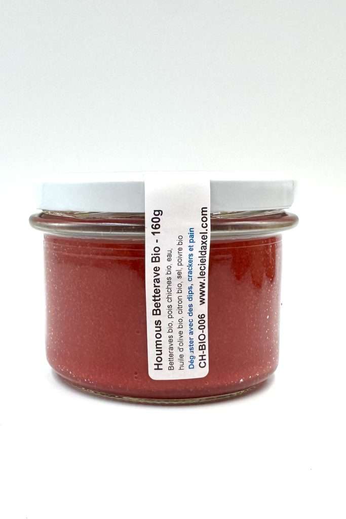 Pot de tartinade: Houmous à la Betterave de 160g