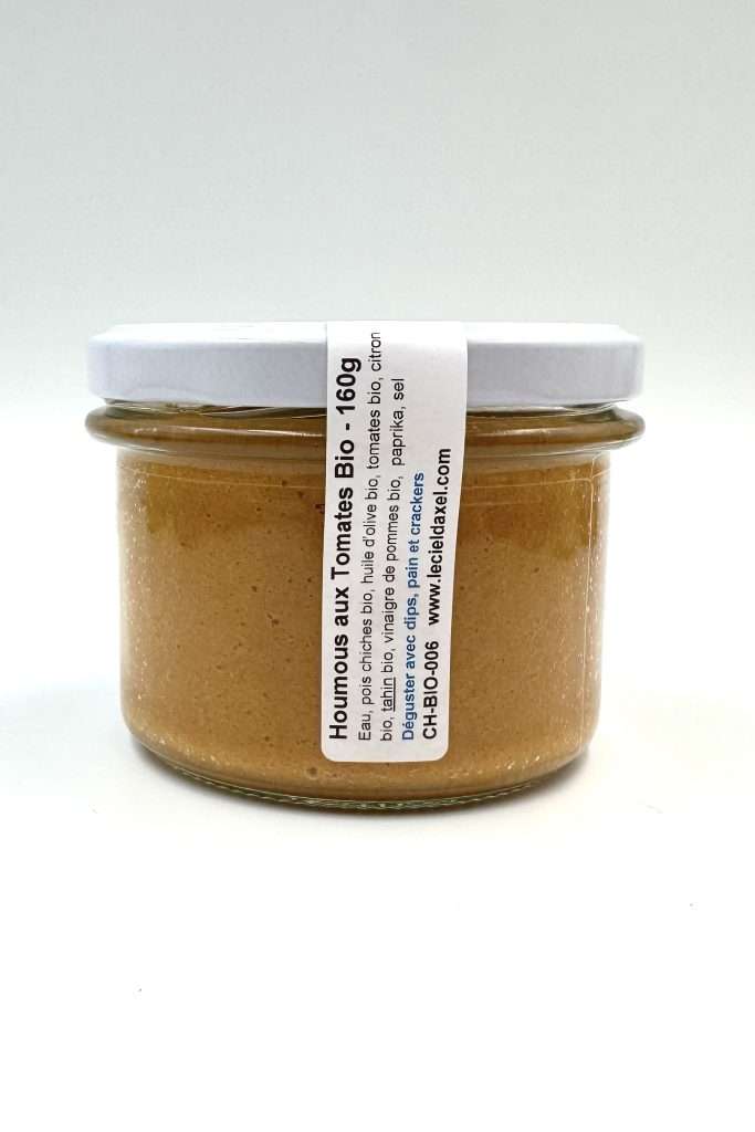 Pot de tartinade houmous aux tomates de 160g