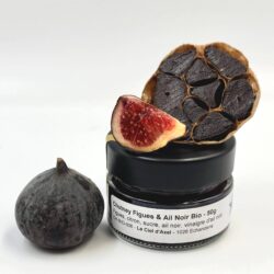 Chutney de figues rôties à l'ail noir bio